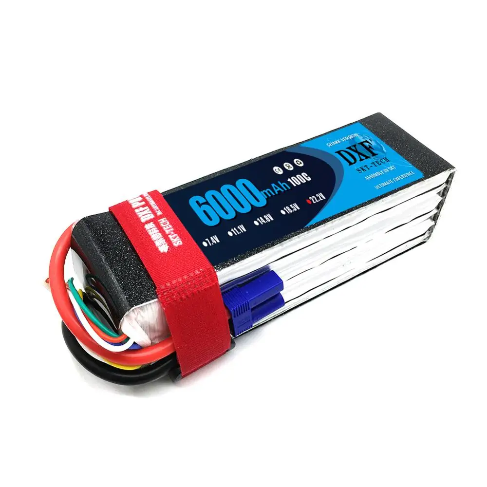 Аккумулятор DXF Graphene 22 2 в 6000 мАч 6S 100C 200C Lipo TRX XT90 EC5 Deans XT60 для лодок 4WD Багги
