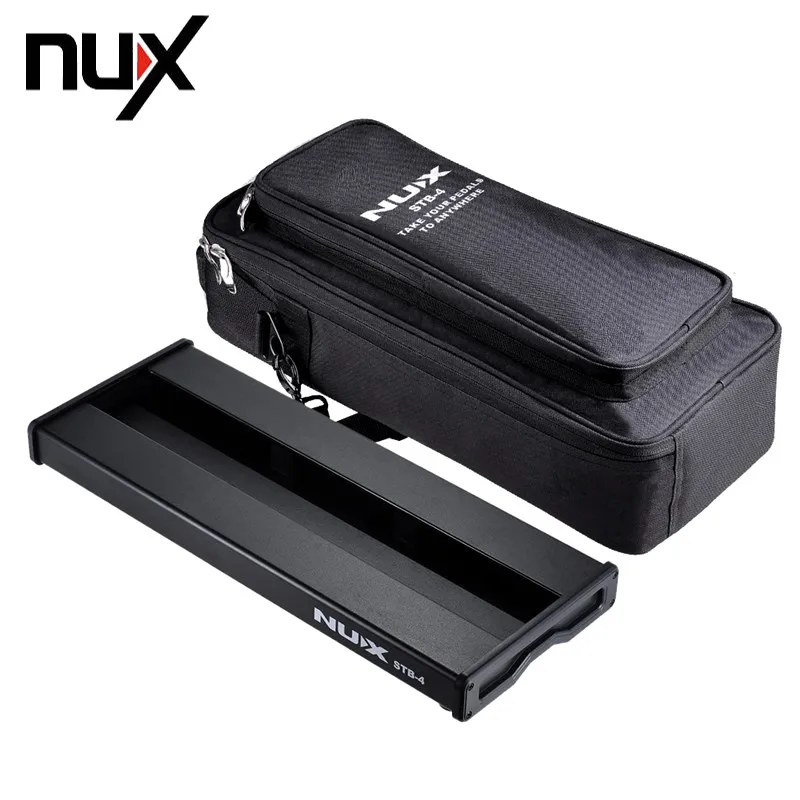 

NUX STB-4 Aluminum Alloy Guitar Effect Pedal Board with Portable Carrying Bag Case Box / 2 Fastener Tape / 3 Cables Guitar Parts