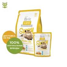 Brit Care Cat Sunny Beautiful Hair для кошек для ухода за кожей и шерстью, Лосось, 2 кг