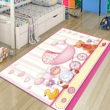 Else розовая Колыбель милые медведи утка лампа для маленьких девочек 3d принт Нескользящая микрофибра для детской комнаты декоративный коврик детский коврик