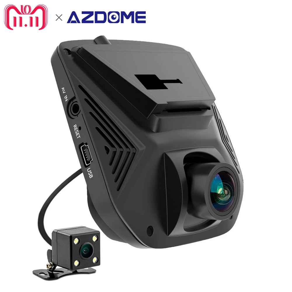 

A305D Dual Lens FHD 1080P Car DVR Novatek 96658 LCD Screen Sony IMX323 Car Video Recorder Dash Cam With Rear Camera Azdome
