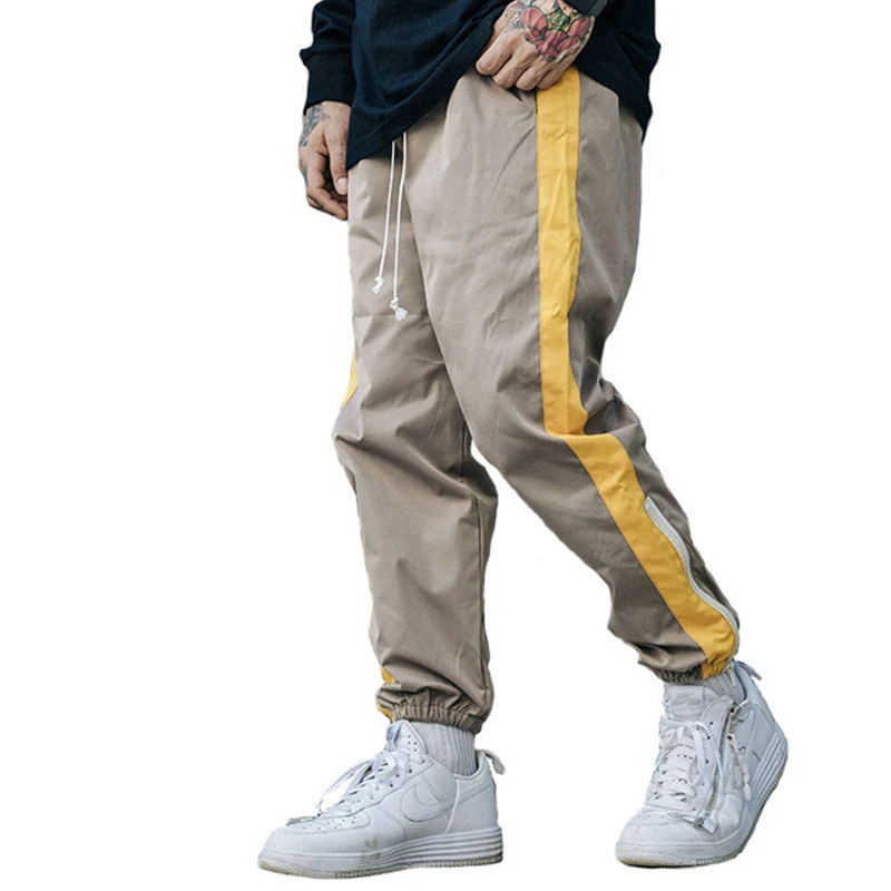 Hip Hip Baggy Pant Men Harajuku Jogger Sweatpant Side Striped Pants ...