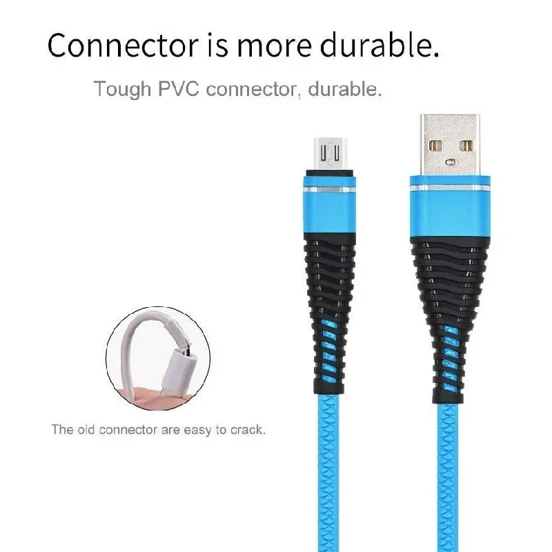 Charger cable Xiaomi Redmi 4X micro usb cable spiral spring cable extension cable for Xiaomi Redmi 4X charging cable