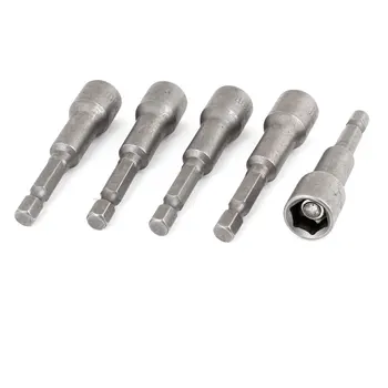 

UXCELL 5 Pcs Magnetic 10Mm Hex Socket Screw Driver Bits Tool 65Mm Long