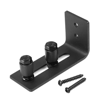

Sliding Barn Door Bottom Wall Guide Mount Adjustable Hardware with Screws Set