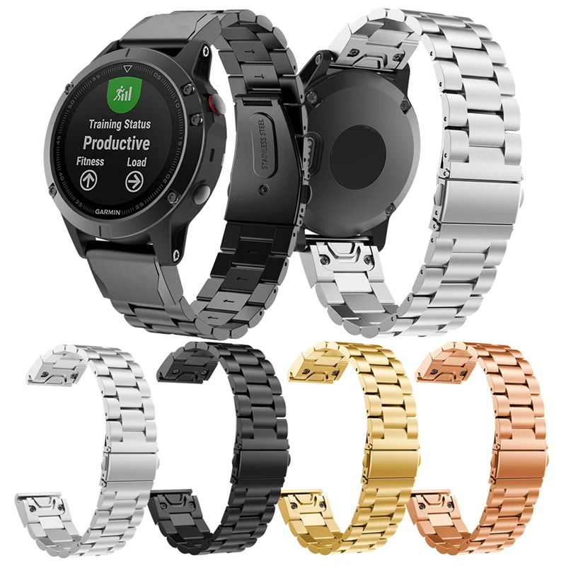 22 мм Замена Нержавеющей Стали Металлическая Лента для Garmin Fenix 5/Forerunner 935