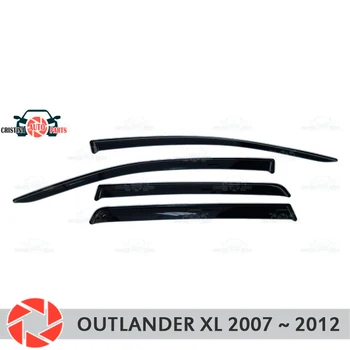 

Window deflector for Mitsubishi Outlander XL 2007-2012 rain deflector dirt protection car styling decoration accessories molding