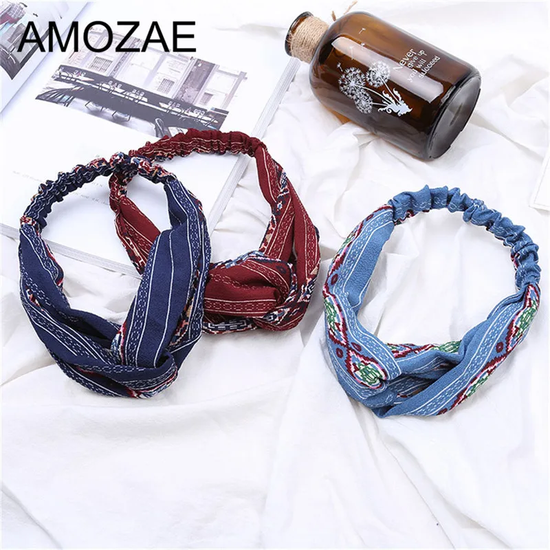 

3 Pcs/Pack Cotton Print Flowers Hair Ropes High Elastic Hair Bands Elegance Hair Gum For Women Girls Hair Accessories