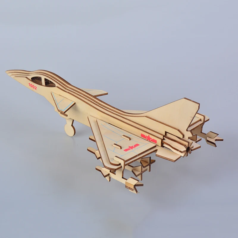 F 10 боец 3D diorama diy Модель игрушки для мальчиков взрослых деревянный самолет модель