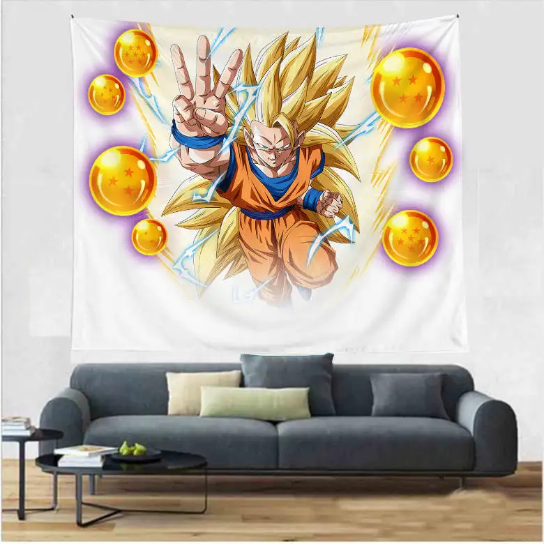 Imandale DBZ Super Heroes узор хиппи гобелены настенный утолщаются гобелены аниме Гоку узор стены книги по искусству домашний декор