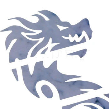 

Yibuy Guitar Inlay Sticker Fretboard Notes DIY Markers Silver Chinese Dragon