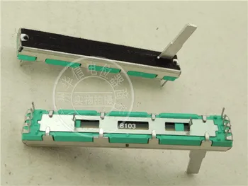 

Original new 100% 6cm slide faders duplex potentiometer tapped with intermediate point B10K B103 4pin+4pin long handle 20MMC