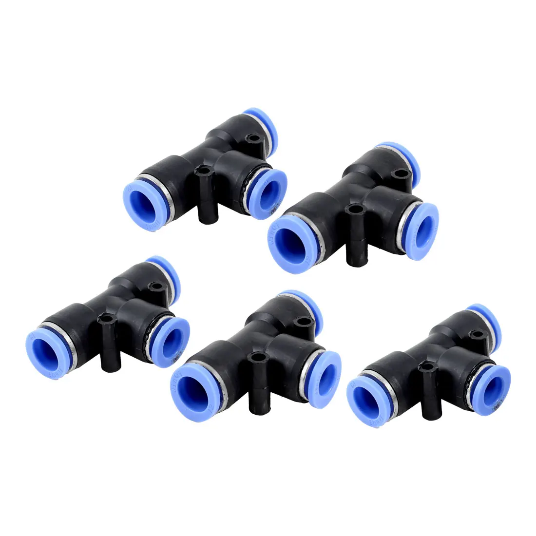 UXCELL 5 Pcs Air Pneumatic 3 Ways 12Mm To 12Mm T Shaped Quick Joint
