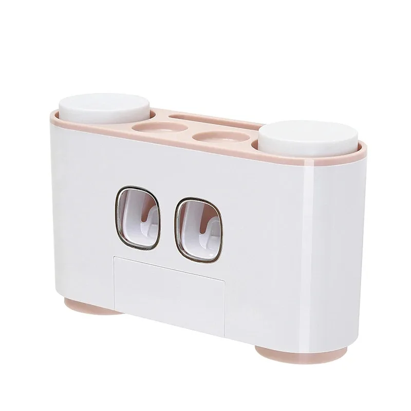 

TG-Motors Creative Automatic Toothpaste Squeezers Bathroom Toothpaste Dispenser Toothbrushes Holder Cup Wall Mount