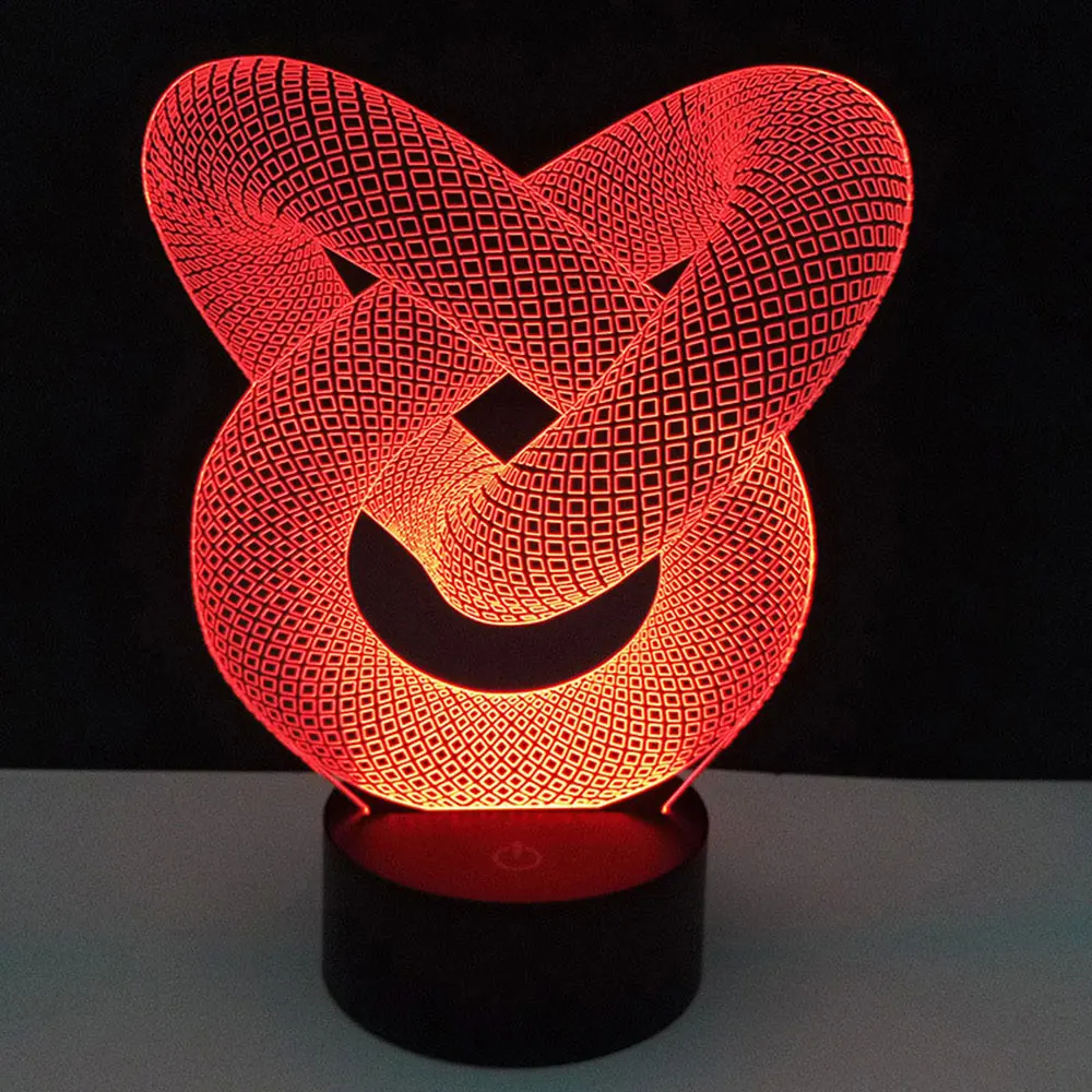 Сенсорные осветительные приборы с USB кабелем для 3D светодисветильник ночника