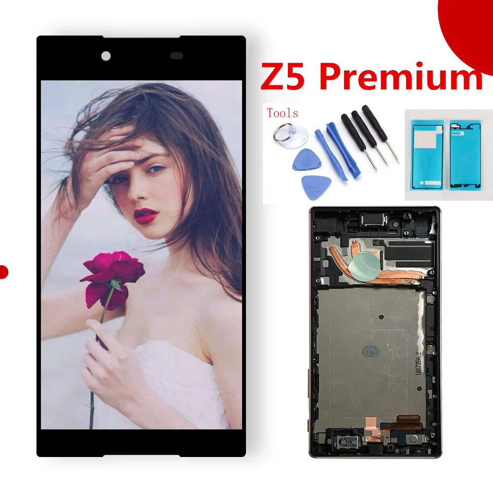 

5.5"Touch Screen For SONY Xperia Z5 Premium Z5 Plus E6853 E6883 Z5p LCD Display Digitizer Sensor Panel Assembly Replace Button