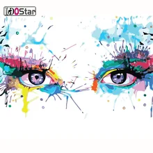 Красочные абстрактные глаза Бабочка наборы картина маслом по номерам, Акриловая картина современного искусства домашний декор для гостиной
