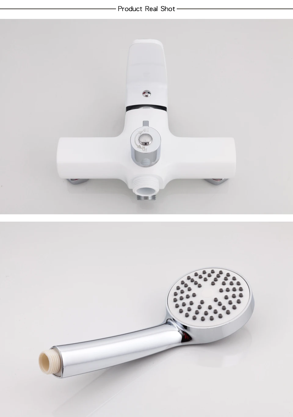 FRUD New Arrival Classic White Shower Faucet Long Spout Bathtub Faucet Zinc Alloy Tap Set Bathtub Rain Shower Mixer R22301