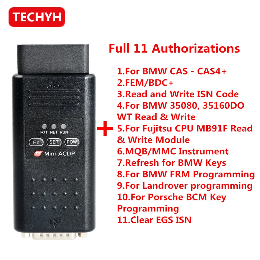 

Yanhua Mini ACDP Programming Master Wifi Work on Android/IOS Full Configuration with Total 11 Authorizations