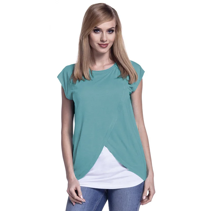 2018 Women Pregnancy Clothes Maternity Clothing Breastfeeding Tee Nursing Tops Short Sleeve T-shirt