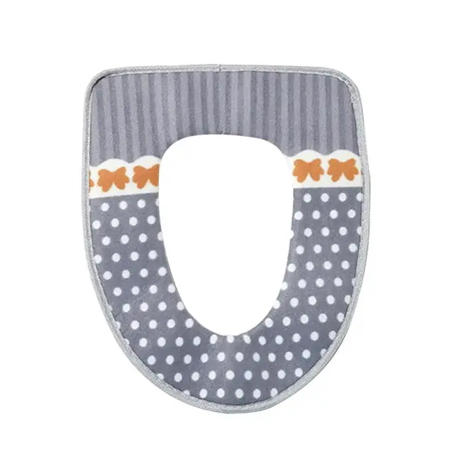 Morbido E Caldo Tavolette copriwater Lavabile Toilet Seat Pad Con Gancio E Anell Morbido E Caldo Tavolette copriwater Lavabile Toilet Seat Pad Con Gancio E Anell
