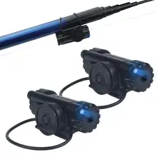 FISHNU Sound LED Fishing Chunk Alarms Appropriate Voice No Noise Outside Night time Fish Bells Tie Tightly On Fishing Rods