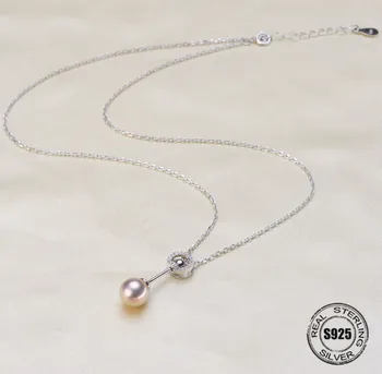 

Necklace Pendant Findings S925 Sterling Silver Necklace Chain Settings Jewelry Parts Fittings Jewelry Making Charm Accessories