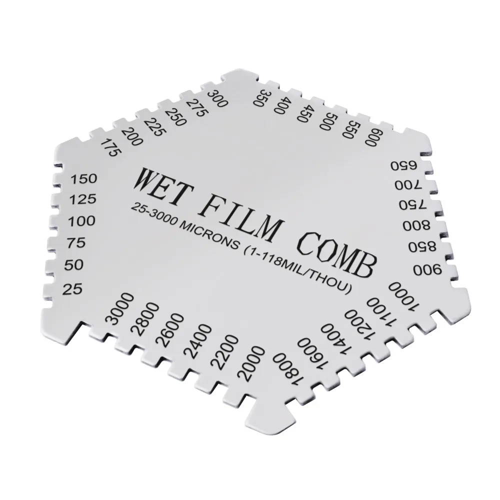 Wet Film Combs 253000um Microns Micrometer / 1118 Mil Dual Scale, Wet
