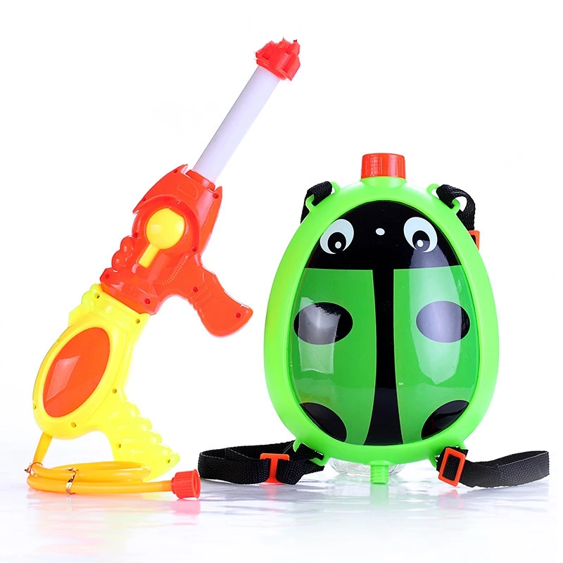 Summer Beach Toys Pressure Water Gun Cartoon Toy Children's Backpack Water Gun for kids