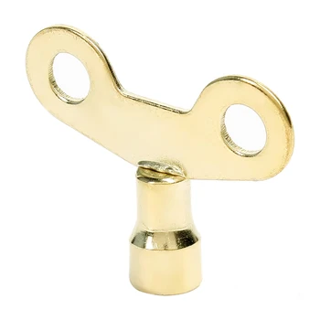 

UXCELL 2Pcs 6.5mm Gold Tone Metal Water Tap Knob Switch Faucet Key For Radiator Valve Fit Shaft Dia 5mm/0.2"
