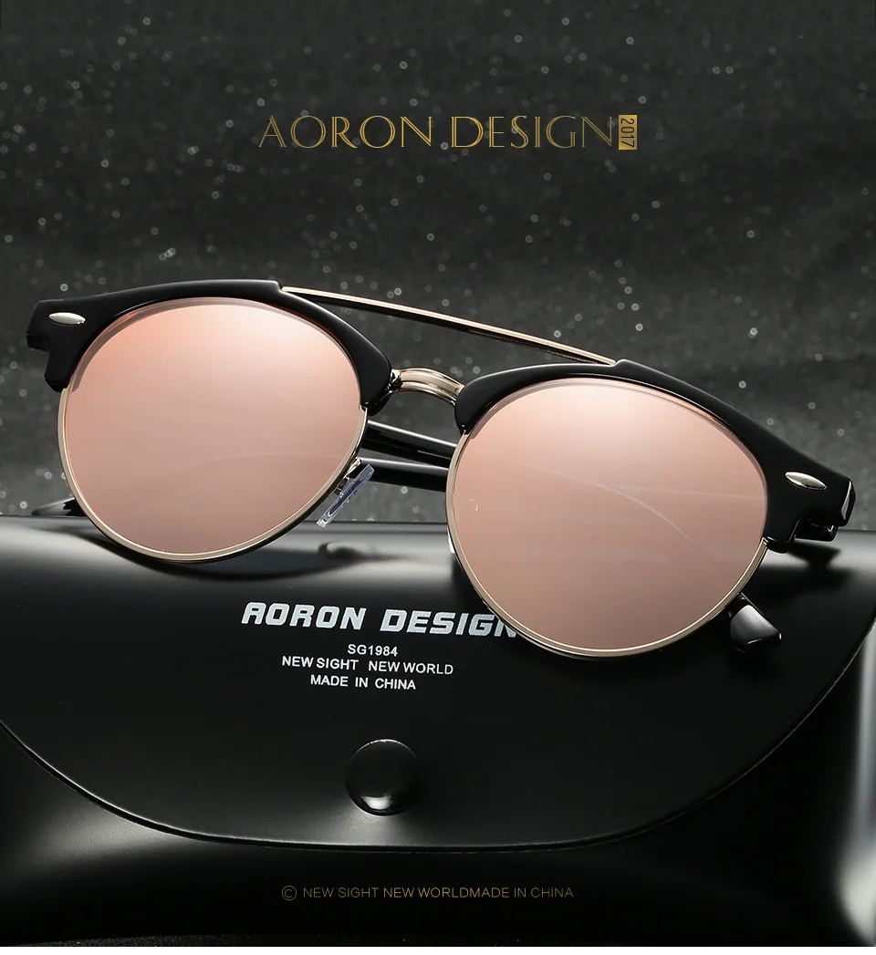 Bruno Dunn Classic Polarized Sunglasses Men Women Retro Brand Designer round Sun Glasses Female Male Fashion Mirror Sunglass ray