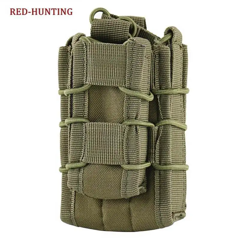 Tactical Single Pistol AK M4 M14 Magazine Pouch Airsoft Fast Hunting Magazine Pouches - Цвет: Green