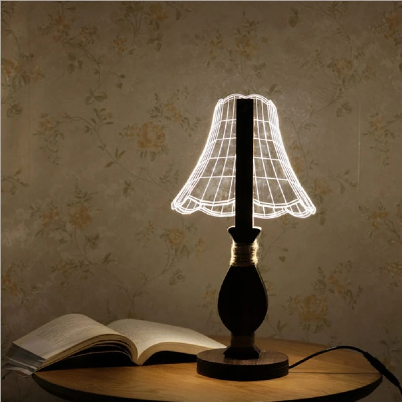 

LED Table Lamp Adjustable w/ Luminous Lampshade 004