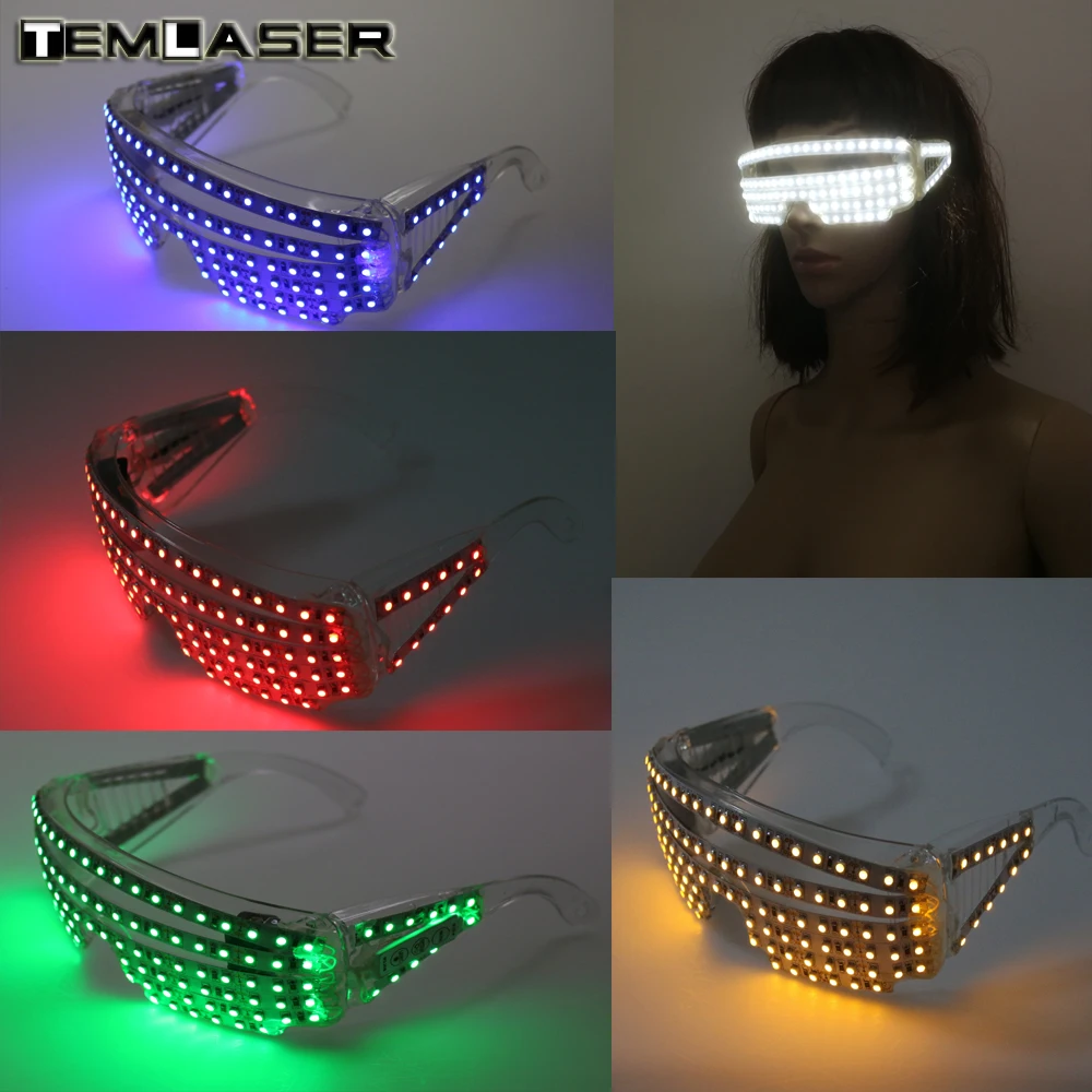 Free Shipping 5 Colors Strobe LED Flash Glasses For Dances / Party