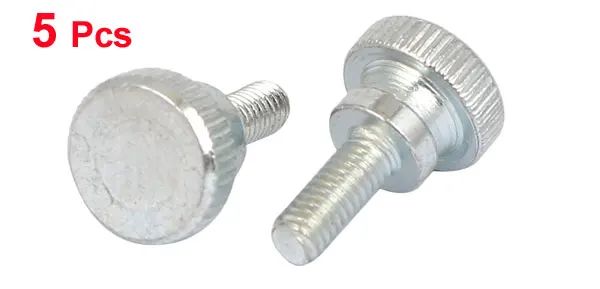 Uxcell 5 шт. M6x12mm оцинкованная Метрическая плоская Накидная головка крепежные винты для большого пальца болты 10 мм | 12 мм | 16 мм | 20 мм | 25 мм | 30 мм |