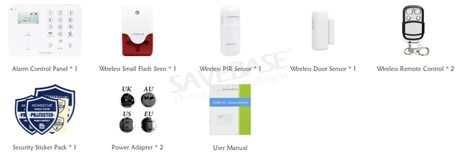 Homsecur беспроводный и проводной 4G/GSM, ЖК-Дисплей охранной сигнализации системы+ IOS/Android APP