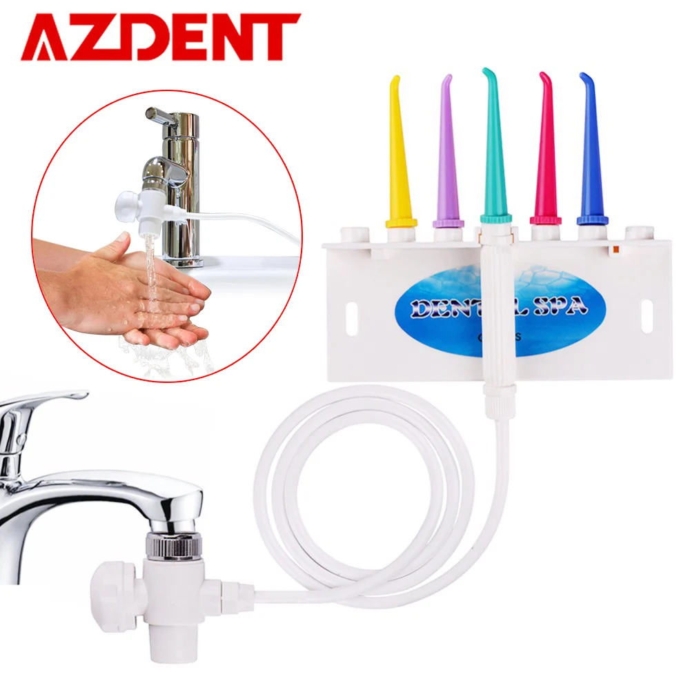 AZDENT кран воды зубной Flosser ирригатор для полости рта Jet межзубная щетка Зубная SPA очиститель для чистки полости рта отбеливающая зубная щетка очистки - изображение