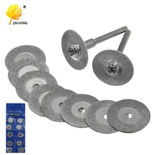10 adet 16-50MM Mini elmas taşlama kesme diski disk testere bıçakları kalemtıraş kesme aşındırıcı diskler döner araçları Dremel