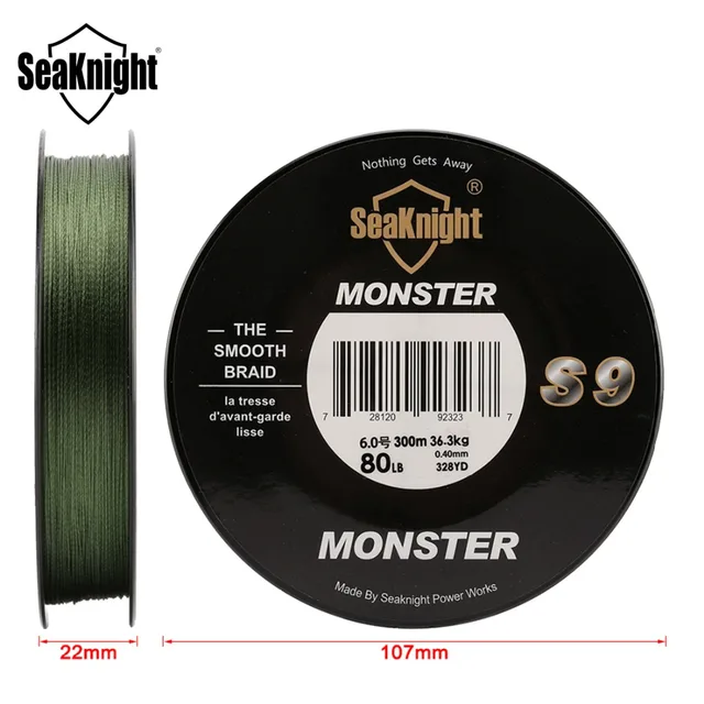 Super Best SeaKnight Monster S9 300M PE Fishing Line Fishing Lines cb5feb1b7314637725a2e7: Green|Yellow