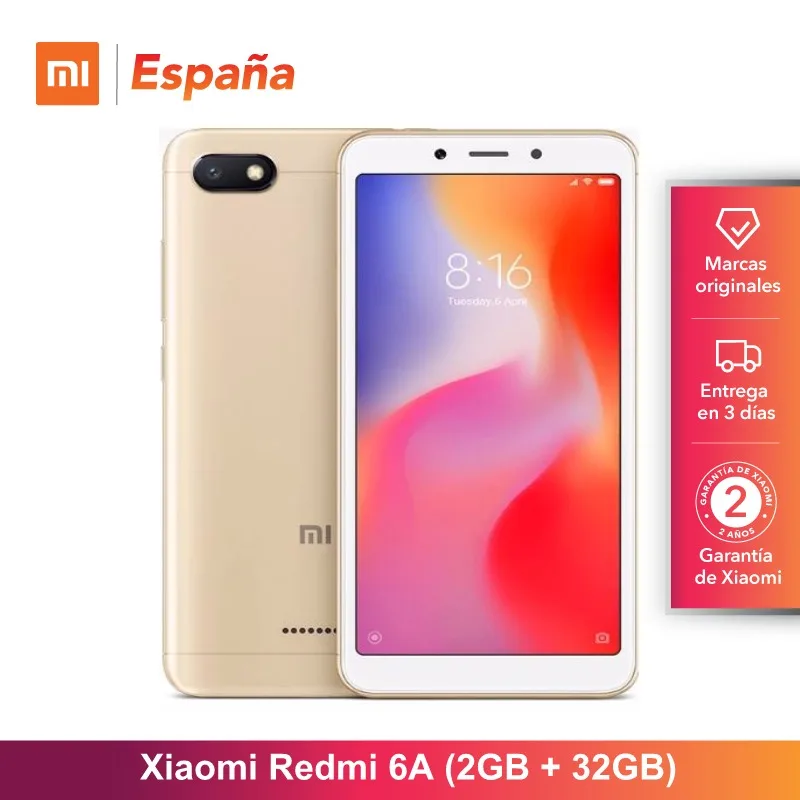 [Versión Global para España] Xiaomi Redmi 6A (Memoria interna de 32GB, RAM de 2GB Pantalla de 5,45 \