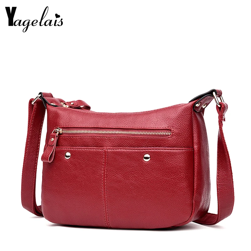 

Women Solid Clutch Leather Shoulder Bags Black Red Blue Crossbody Bags Versatile Office Handbags Women Slit Pocket Ladies Bags