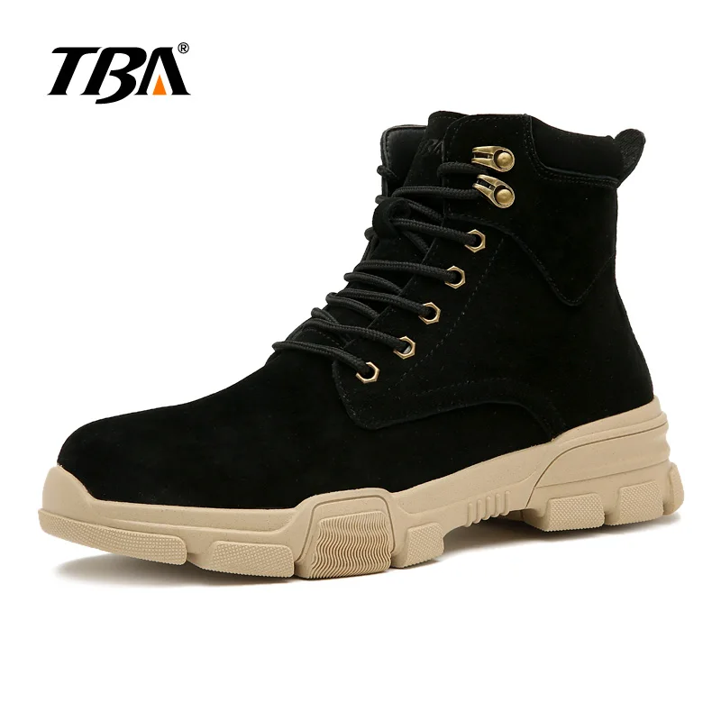 

TBA 3818 winter leather boots warm boots women's high boots tooling men's shoes boots