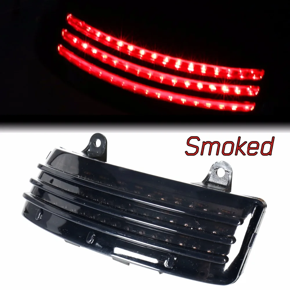 Tri-Bar LED Rear Tail Brake Fender Tip Light For Harley Touring 14-22 Street Glide&Road 15-21 Models