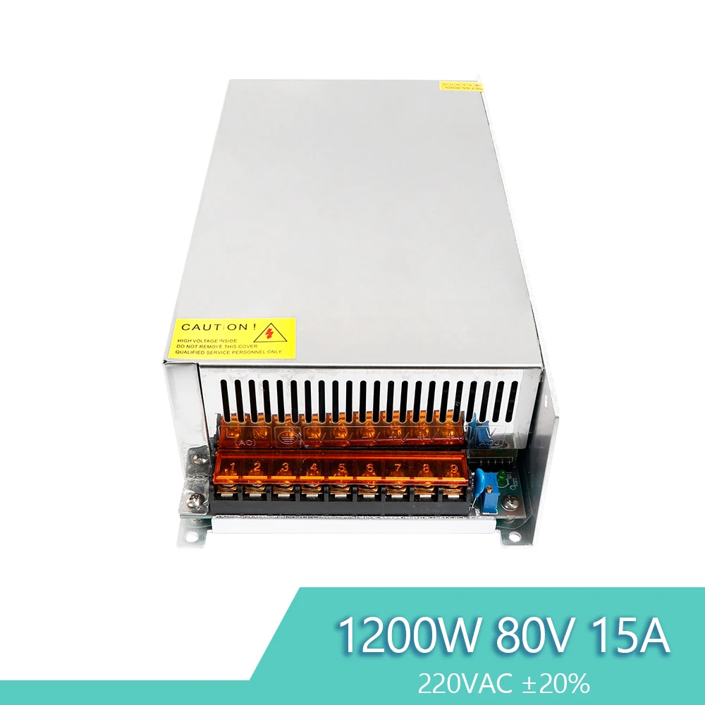 

Regulated Power 1200W 80V 15A PSU For Industrial Automation LED Lighting Device
