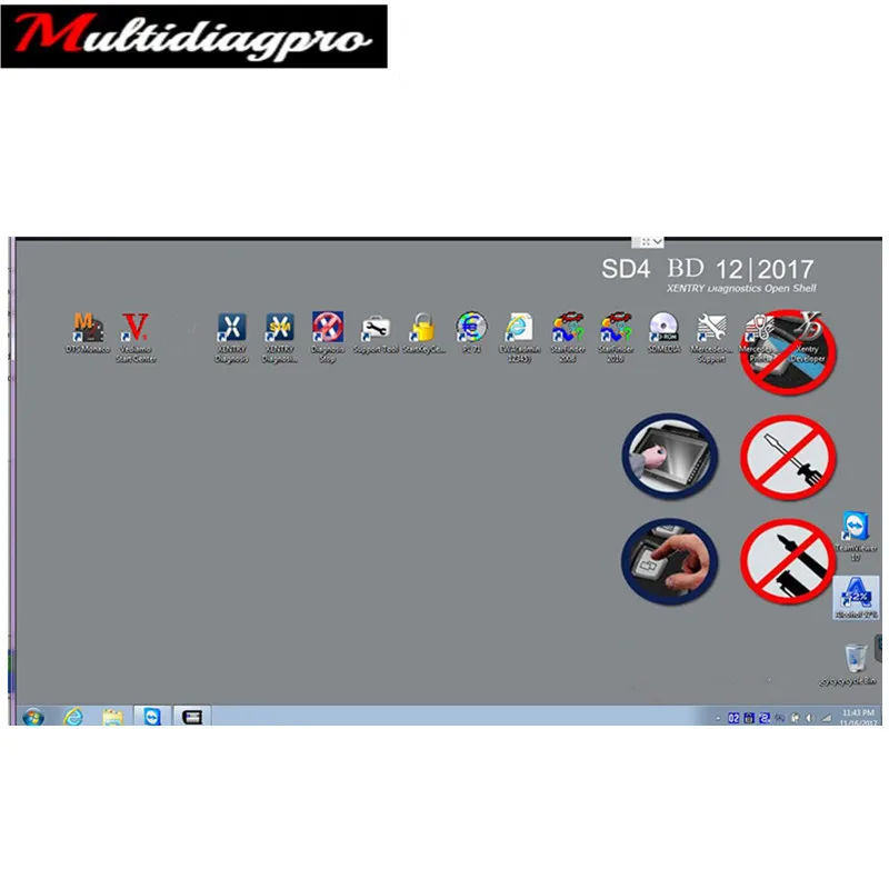 

V2017.12 MB SD Connect Compact C4/C5 Software with Free DTS WIN7/WIN10 500GB HDD DELL D630