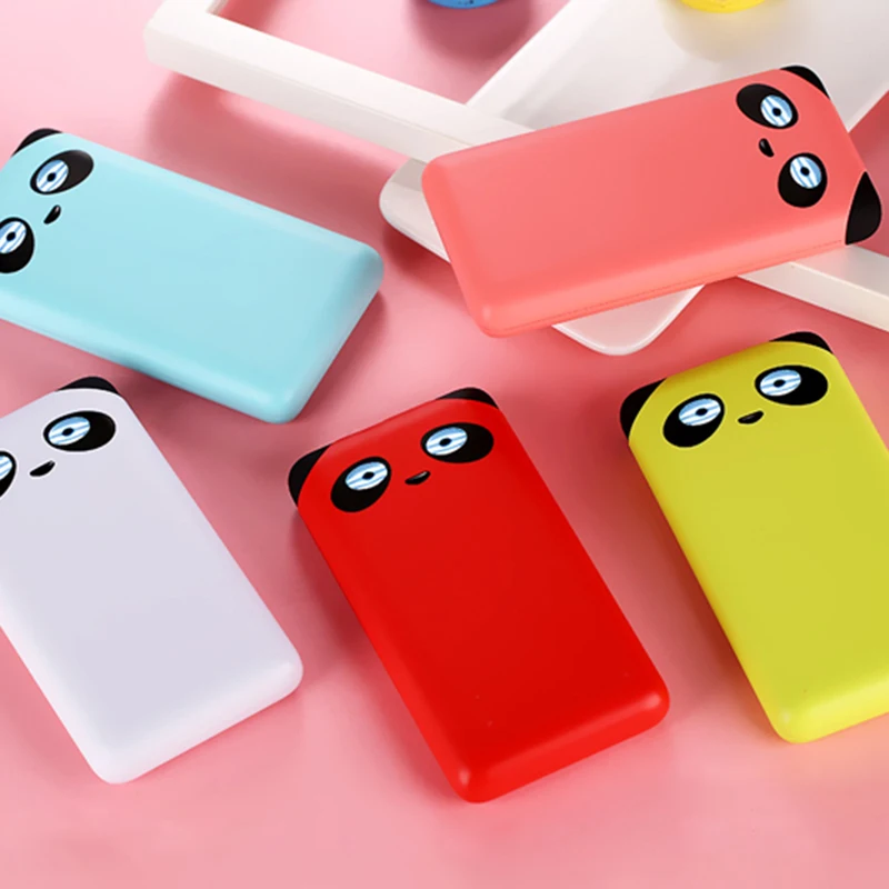 

Cartoon Mobile Power Cute Panda Power Bank 10000mAh Charger Smartphone Charger Colorful Powerbank For iPhone 6 7 8 Xiaomi Huawei