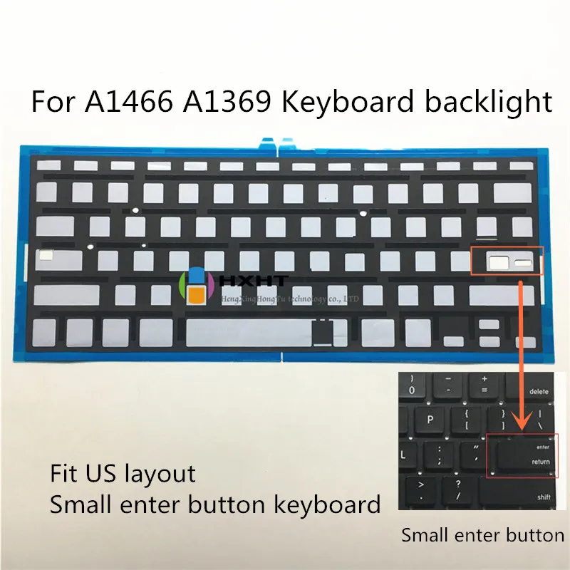 

New For Apple Macbook Air 13" A1369 A1466 keyboard Backlight US UK RU Russia FR French SP Spain 2011-2017 Years Good working