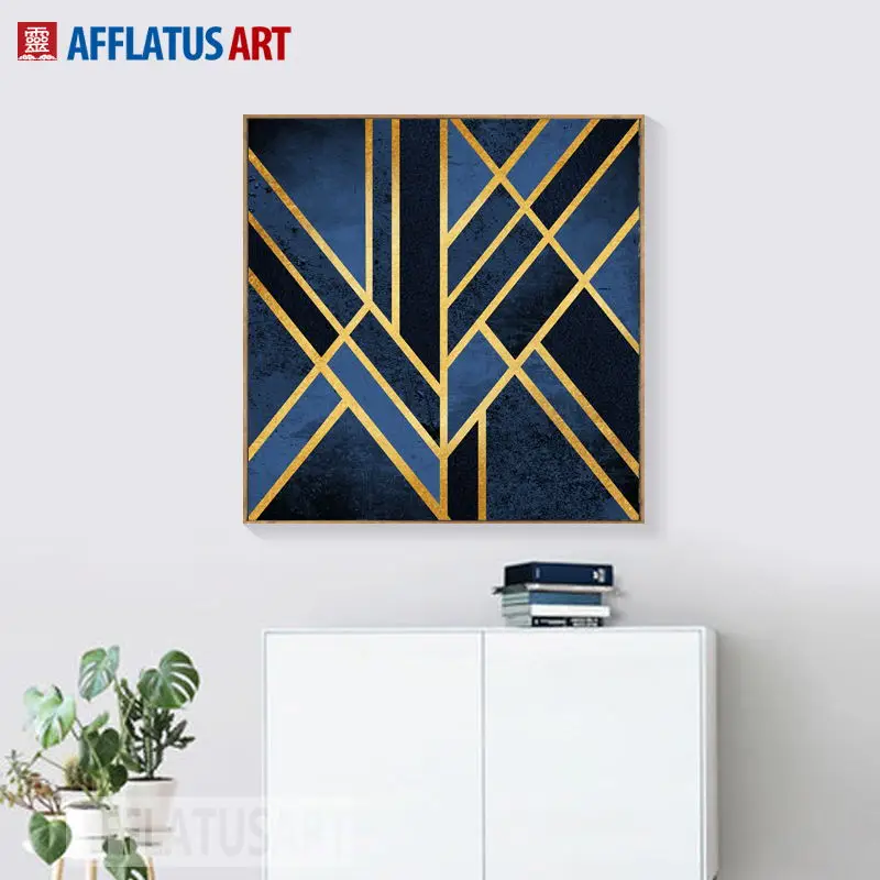 

Geometric Line Abstract Landscape Nordic Poster Wall Art Canvas Painting Posters And Prints Wall Pictures For Living Room Decor