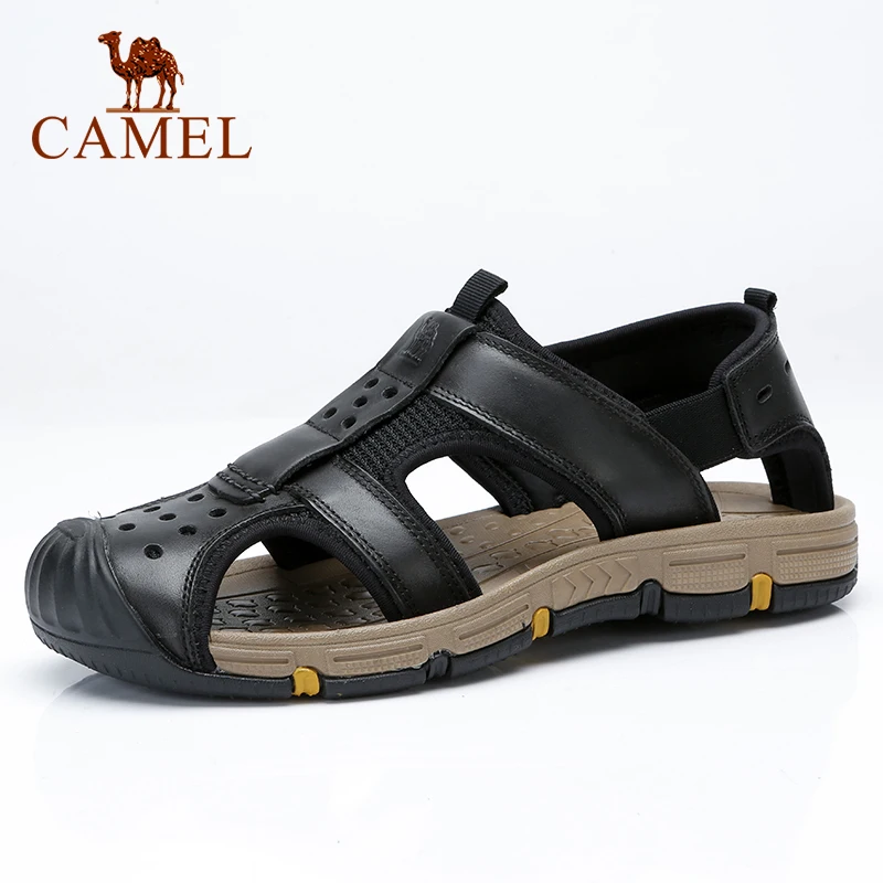 

CAMEL Men's Shoes Summer Outdoor Men Sandals Cowhide Lightweight Cushioning Flexible Wear-resistant Anti-slip Male Footwear