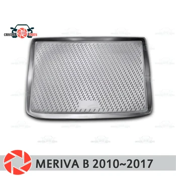 

Trunk mat for Opel Meriva B 2010~2017 trunk floor rugs non slip polyurethane dirt protection interior trunk car styling